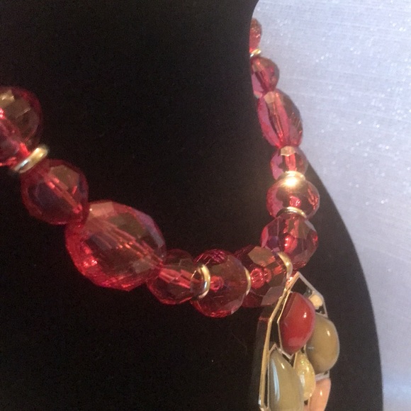 Bundle lot 6 retro glam style statement beaded collar/choker necklace - Picture 4 of 16